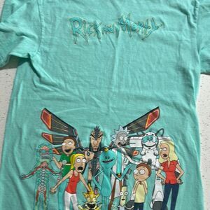 Cartoon Network Rick and Morty Teal Graphic Tee
